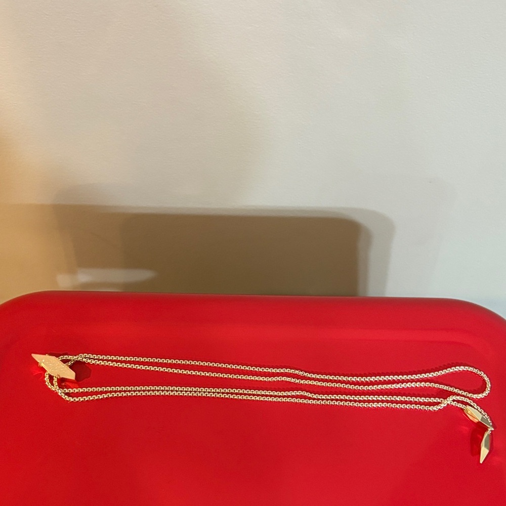 Kendra Scott Gold Lariat Necklace - Picture 4 of 6